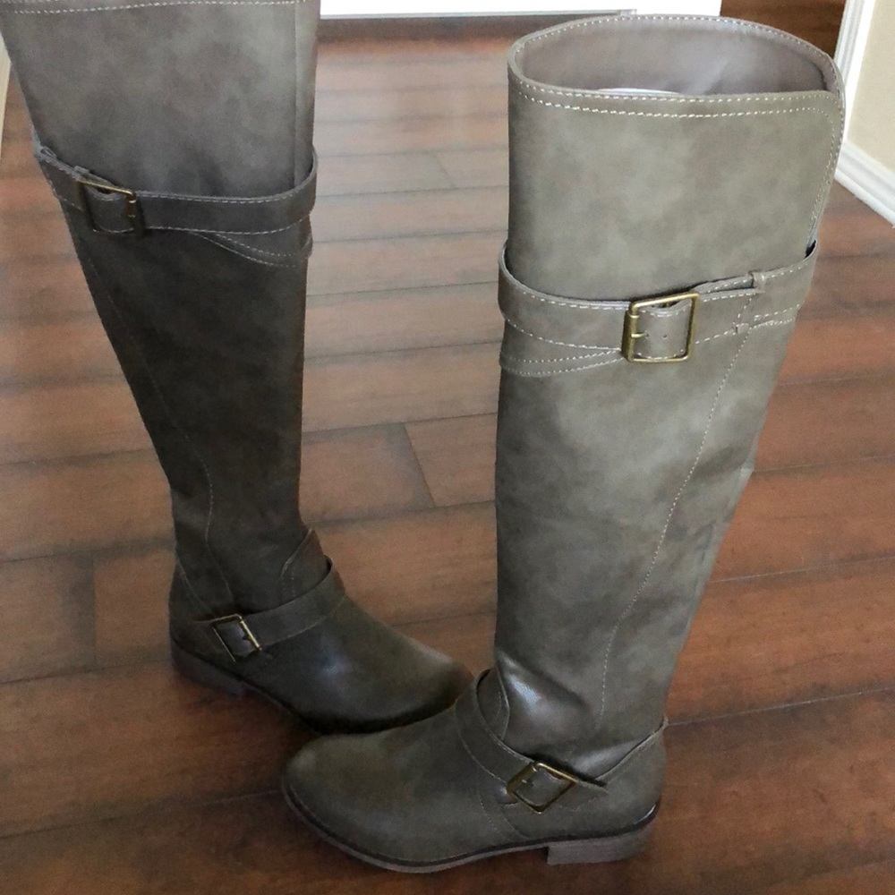 Tall Grey Boots JustFab